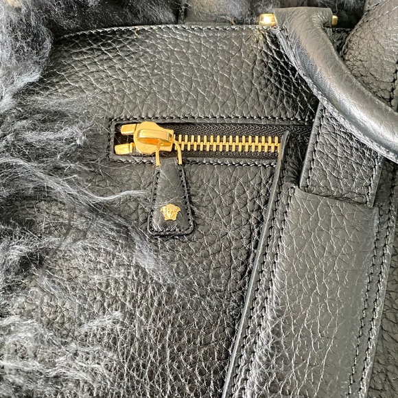 Auth Versace Mongolian fur backpack - Picture 9 of 9